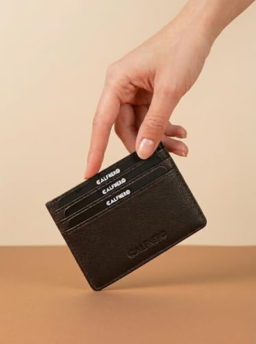 Image of Calfnero Genuine Leather Card Holder-Card Case-Leather Card Wallet- Genuine Leather Wallet