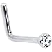 Clear 1.57mm Stainless Steel Micro Nose Ring L-Shaped