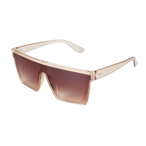 Lunettes de soleil une pièce à grande monture punk visière protectrice pour homme et femme