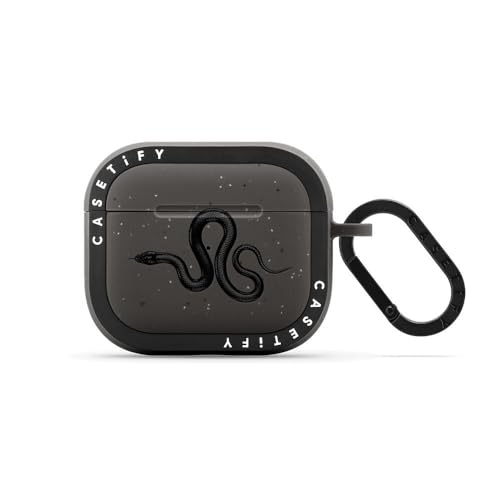 Boîtier AirPods 3 CASETiFY Bounce Serpent Royal Noir de Luxe