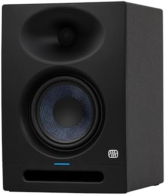 PreSonus Eris Studio 5, 5.25-Inch High-Definition Professional Studio Monitor with Woven Composite LF Driver, XLR, 1" Silk-Dome HF Driver, EBM Waveguide, and Acoustic Tuning Controls - Single (Black)