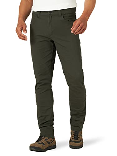 ATG by Wrangler Men's 5 Pocket Outdoor Pant, Peat, 40W x 32L