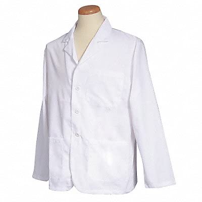 Lab Coat, S, White, 28-1/2 In. L