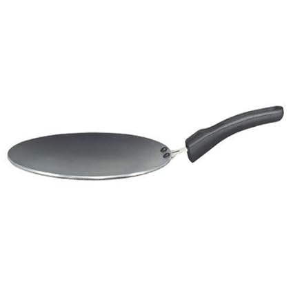 Prestige Magna Ha Concave Hard Anodised Aluminium Tawa Dia, 250 mm; Black
