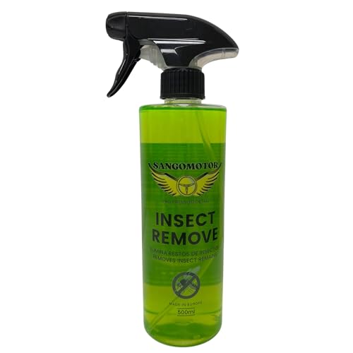 Limpia Mosquitos Coche y Moto Profesional. Eliminador de Insectos Sin Frotar, Seguro para Pintura, Plásticos y Cristales. Elimina Rápidamente. Fórmula Verde Biodegradable.