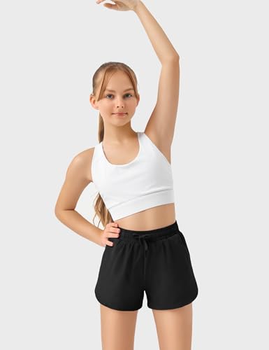 JOCMIC Girls Athletic Shorts with Liner 2 in 1 High Waist Running Short for Basketball Volleyball Tennis3
