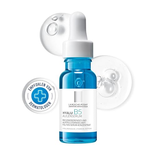 La Roche Posay Hyalu B5 Augenserum, Regenerierendes und aufpolsterndes Anti-Aging Serum, Für empfindliche Augen, Mit Anti-Augenringe-Wirkstoffkomplex, Anti-Falten-Konzentrat, 15 ml