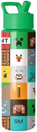Simple Modern Summit Water Bottle with Straw Lid | Minecraft 30oz...