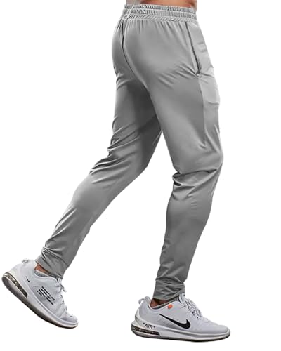 Image of Noble Monk Men's Regular Fit Track Pants | Sport Pant | Plain Track Pant for Men Charcoal Grey
