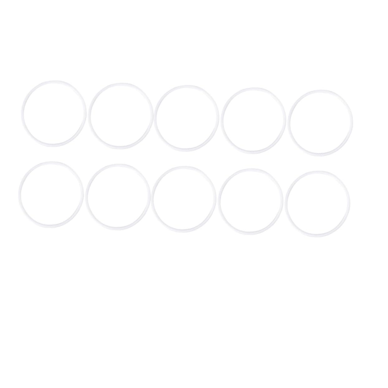 OSOLADY 10pcs White Plastic Dreamcatcher for Crafts Smooth Circle Hoops for Handmade Wall Hangings Macrame Projects and Creative Wicker Art