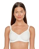 Susa Spacer BH Damen mit Bügel Catania I Damen-BHS aus atmungsaktivem Spacer Material I Angenehmes Hautgefühl I Cups ohne Naht vorgeformt I weiß I 80B
