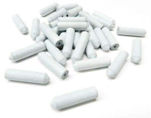 Silicone Rubber Points Bullet White Coarse Grit Jewelry Polishing Made in Germany Pack of 10 by JTS