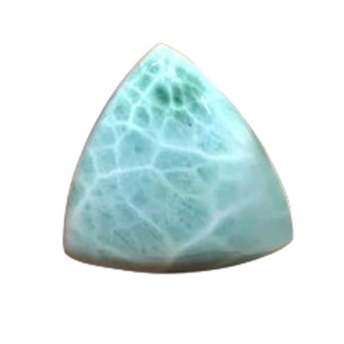 Larimar naturel cabochon triangle 27mm pour fabrication bijoux pendentif collier bague