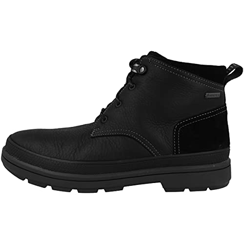 Clarks Rushwaymid GTX, Botas Chelsea para Hombre, Negro (Blk Tumbled Lea), 42.5...