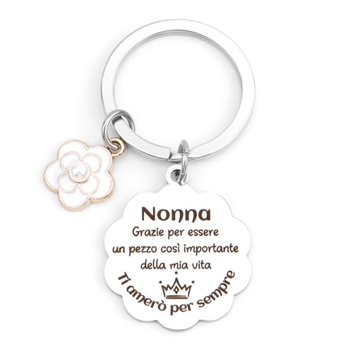 Regalo Nonna Idee Regalo per Nonna Regalo Nonna Compleanno Portachiavi