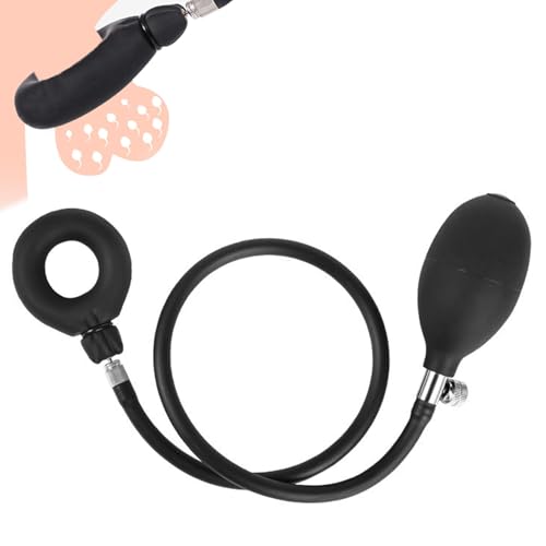 Anneau de pénis gonflable à pression réglable et extenseur de boules ergonomique