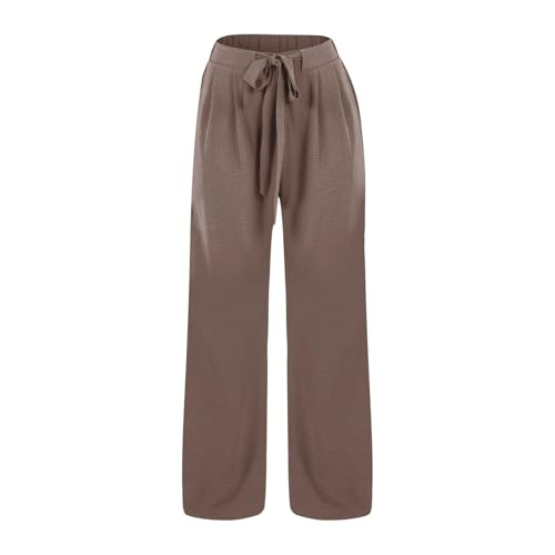 Betadog Girls Paper Bag Wide Leg Pants Kids Fashion High Waisted Elastic Waist Trousers with Pockets 7#14 Years2