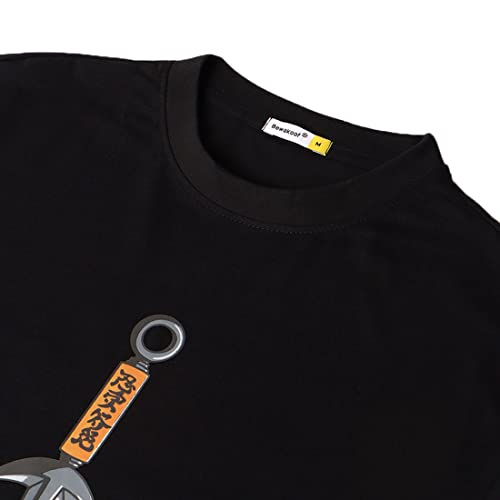 Image of Bewakoof Men's Graphic Printed 100% Cotton T-Shirt - Oversized Fit, Round Neck, Half Sleeves