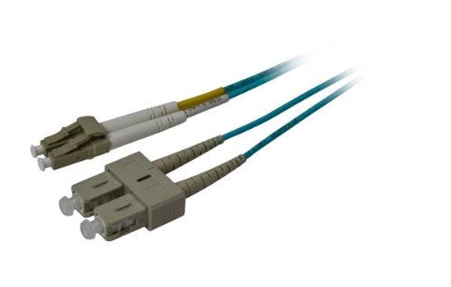 Synergy 21 10m OM3 LC - SC câble de Fibre Optique Bleu - Câbles de Fibre Optique (10 m, OM3, LC, SC, Male Connector/Male Connector, Bleu)