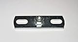 anschraubplatte tischbein Stahl verzinkt 10 Stück Montageplatten/Halter (M 8)