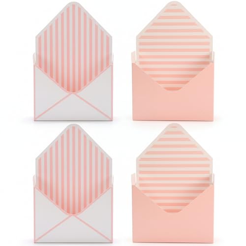 Boîtes de Saint Valentin Nukinp : coffret cadeau de 4 enveloppes pour anniversaire de mariage