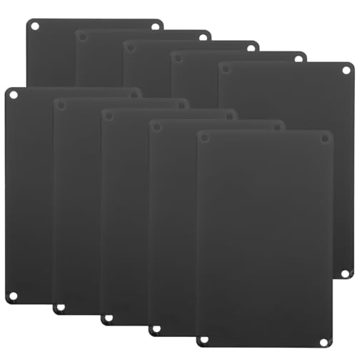Aluminium Namensschild Blanko Schwarz 10X6X0.05Cm Ideal FüR...
