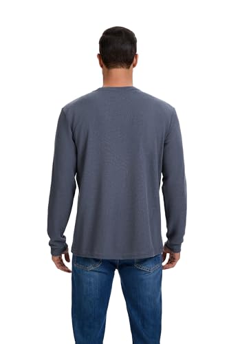 Image of 3 Pack Mens Waffle Shirts Long Sleeve Casual T-Shirt