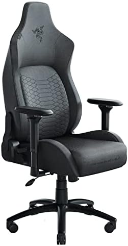 Razer Iskur Material Gaming Chair: Ergonomic Lumber Assist System – Extremely-Gentle, Spill-Resistant Material Foam Cushions – 4D Armrests – Engineered to Carry – Foam Head Cushion – Darkish Grey