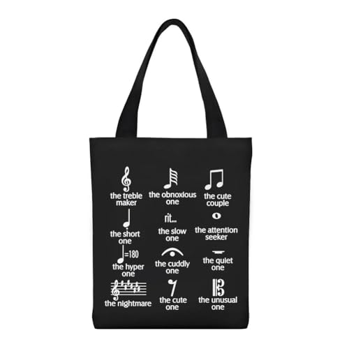 Bolsa Tote con diseño música para mujer miniatura 1