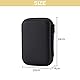 Festplattentasche Festplatten Case HDD Case Für 2,5 Zoll Festplatten und SSD, Robust&Stoßsicher Tasche Hülle für Portable/Extreme Portable SSD Externe Festplatte, Hart Reise Tragen Etui Case - Schwarz