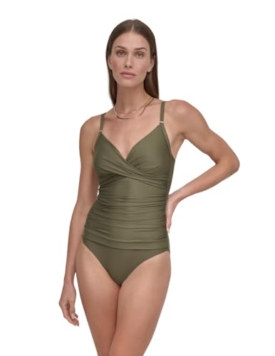 DKNY Maillot de Bain Femme Tummy Control pour Dissimuler les Rondeurs du Ventre