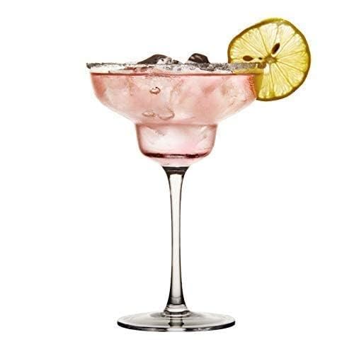Onecado Margarita Cocktail & Wine Glasses Classic for Drinking Wide Mouth Cocktail Wine Drinking Glasses Glass Super Clarity Clear Set 200ml Transparent Set of 6 1