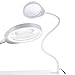 Produktbild HOLULO LED Lupenleuchte mit Klemme,10X Lupenlampe Tischlupe Schreibtischlampe für handwerkliche Arbeiten,Lesen,Arbeit,Nähen,Hobbys,Sehschwäche (Weiß 10X)