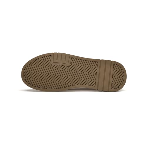 Men's Shoes are Soft and Comfortable Sports Board Shoes, Men's Cowhide Breathable Low Cut Lace Up Flat Bottom Lightweight Casual Shoes for Men4