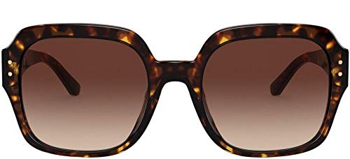 Tory Burch TY 7143U 172813 Dark Tortoise Plastic Square Sunglasses Brown Gradient Lens2