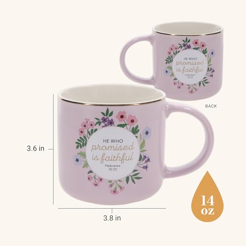 Image of Christian Art Gifts Inspirational Scripture Ceramic Coffee Mug for Women