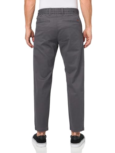 BOSS Techno Twill Tapered Chino Trousers,Mushroom Grey,31322