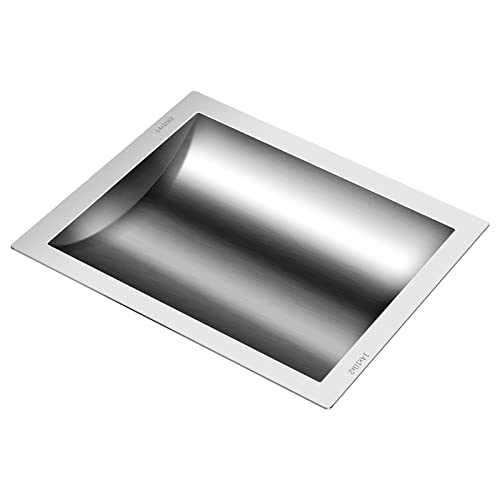 Hasopy Cash Window Drop-in Deal Tray, 304 Stainless Steel Cash Register Tray for Gas Stations Banks Cash Register Window,14