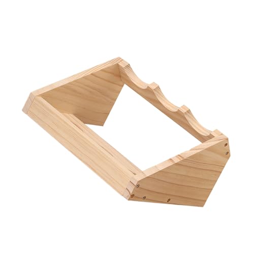 Soporte para vino de pino 3 botellas miniatura 2