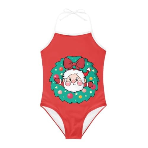 Image of Christmas One-Piece Swimsuits Beach Swimwear Bathing Suit for 3-10 Years Girls