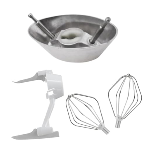 Paletas para batidoras de acero inoxidable, accesorios con gancho para amasar 7