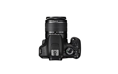 Image of Canon EOS 1200D 18MP Digital SLR Camera (Black) with EF-S 18-55mm f /3.5-5.6 is II Lens, 8GB Card and Carry Bag