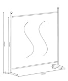 QUICK STAR Paravent Outdoor Wetterfest 150 x 190 cm Grau | Raumteiler Stellwand Innen | Garten & Balkon Sichtschutz Blickdicht