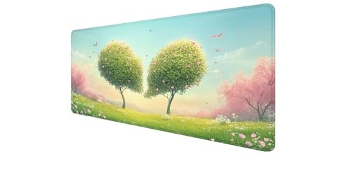Desk mat 1000x500 mm style nature pour grand bureau de PC