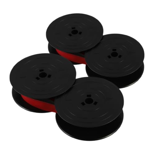 HOMSFOU 2 Piezas Cinta para Máquina de Escribir Roja y Cinta Repuesto para Máquinas Antiguas Compatible con Modelos Flying Fish Chang y Brother Duradera y Fiable para Oficina y Hogar