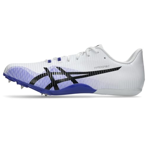 ASICS Unisex Hypersprint 8 Track & Field Shoes, 8.5M / 10W, White/Cobalt Burst