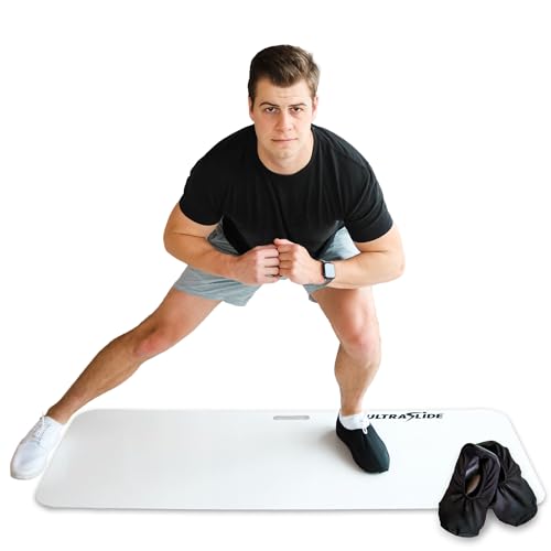 Stretch Board for Exercise at Home – 5 ft Bumperless Slide Board for Multi-Sport Training, Core