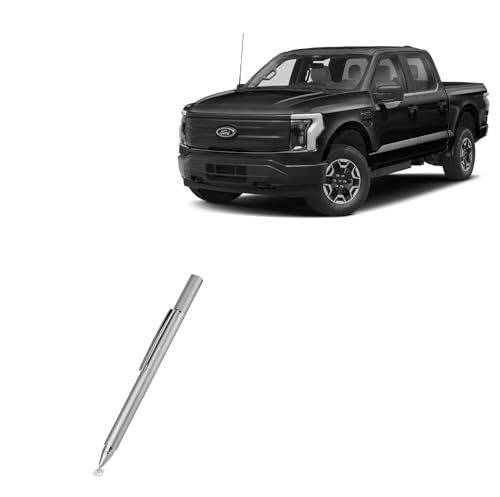BoxWave Stylus Pen Compatible with Ford 2024 F-150 Lightning Display (12 in) - FineTouch Capacitive Stylus, Super Precise Stylus Pen - Metallic Silver