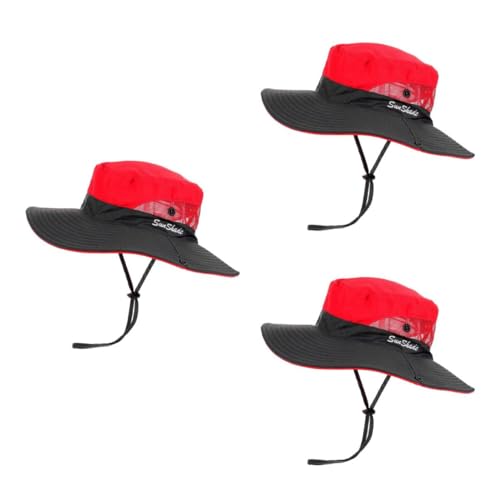 VALICLUD 3pcs Summer Sun Hat Fashion Fisherman Style Bucket Hat for Outdoor Activities