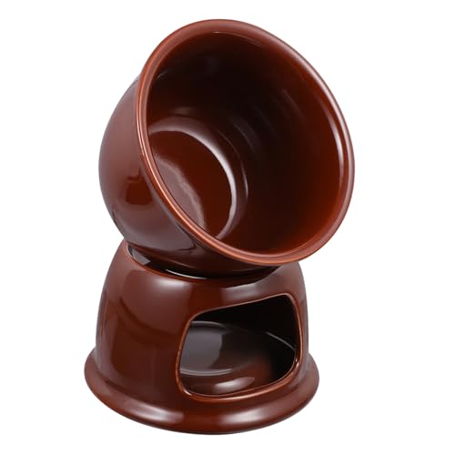 HOLIDYOYO 1ensemble Set De Fondue Céramique Pot à Chocolat Et Fromage Aux Températures Pour Dîners Et Après-